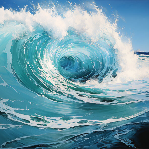Large wave in the ocean