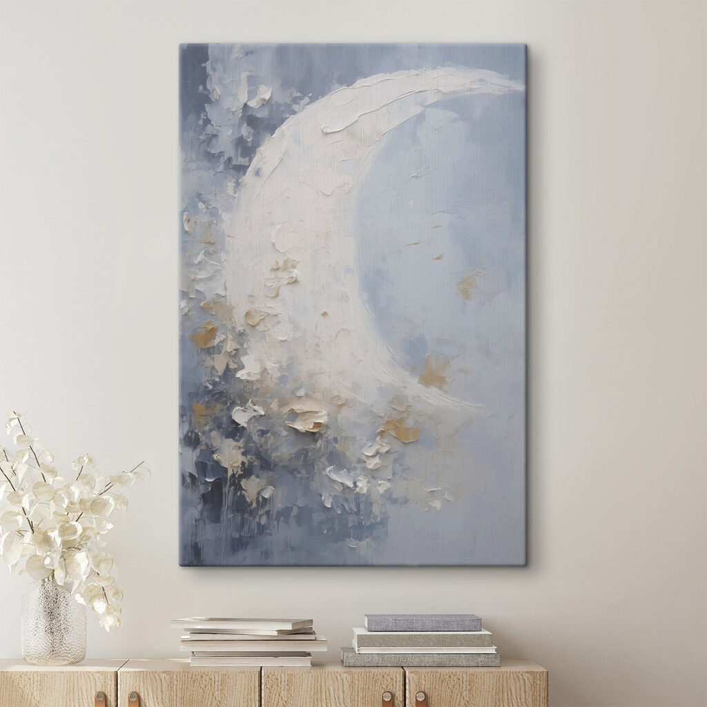Painting of a moon Painting of a moon