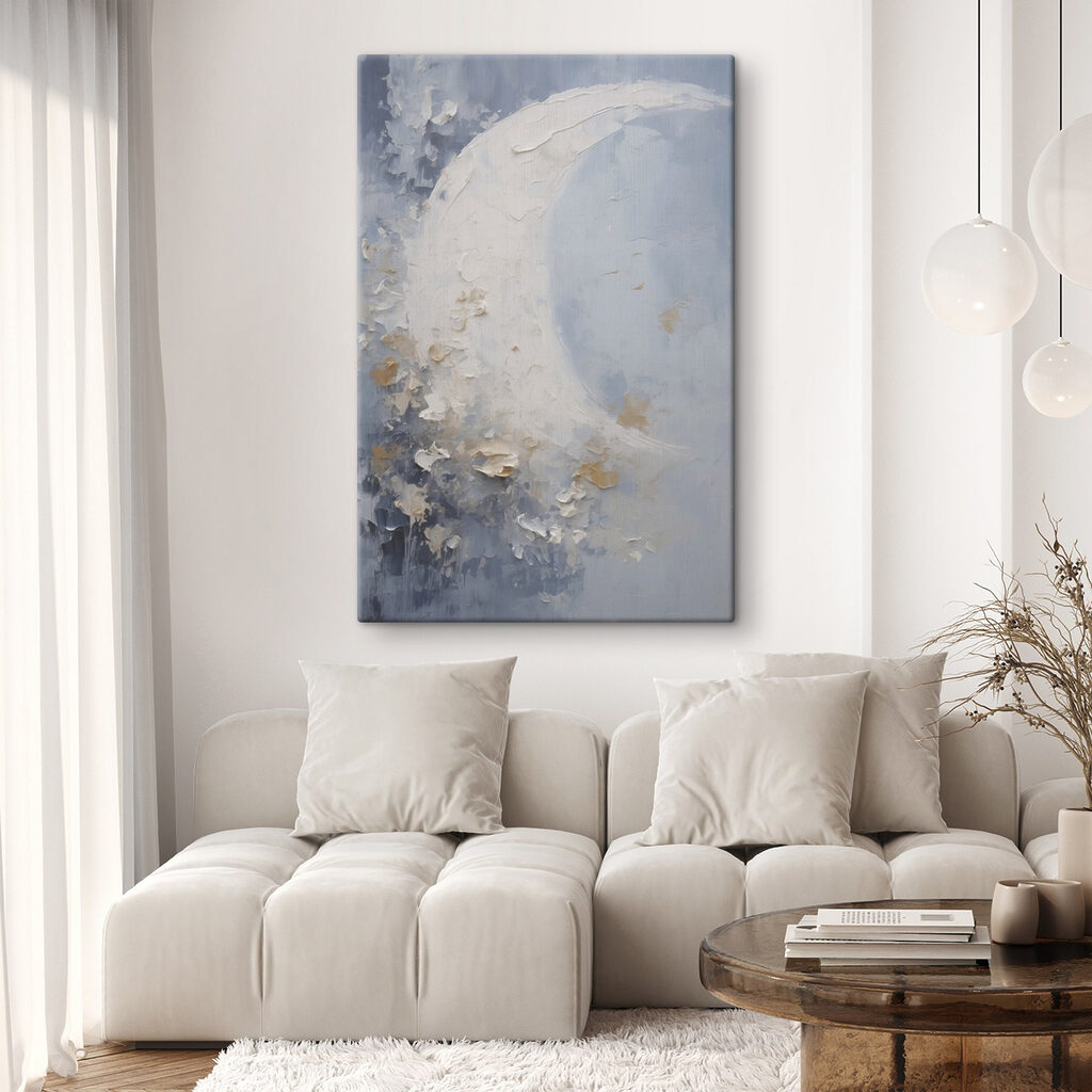 Painting of a moon Painting of a moon