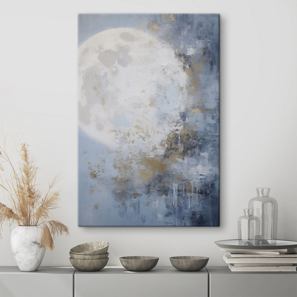 Painting of a moon Painting of a moon