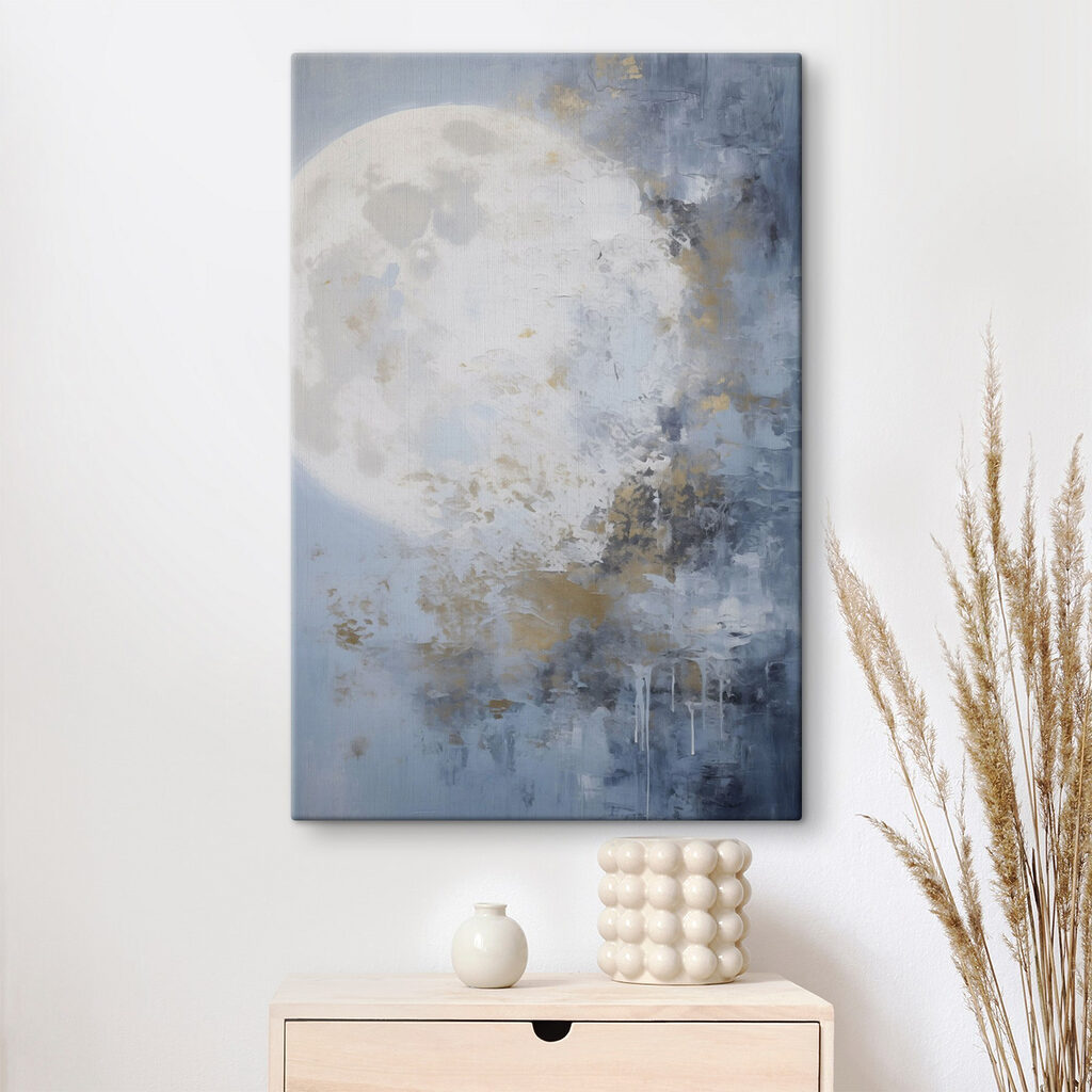 Painting of a moon Painting of a moon