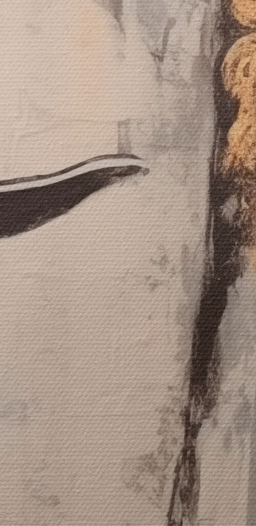 Painting of a face Painting of a face