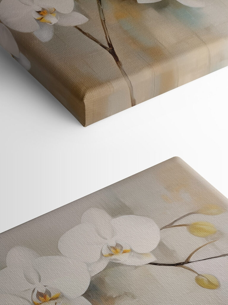 Painting of white flowers