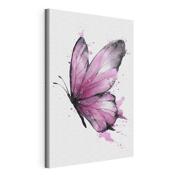 Wandbilder Rosa Schmetterling mit schwarzen Flügeln (Artikelnummer: s46075) Wandbilder Wandbilder Rosa Schmetterling mit schwarzen Flügeln (Artikelnummer: s46075)