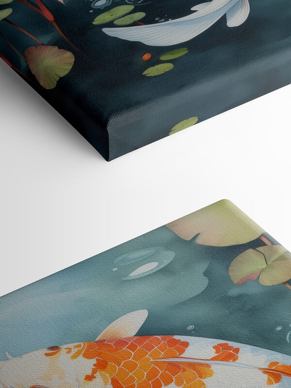 Two fish swimming in water