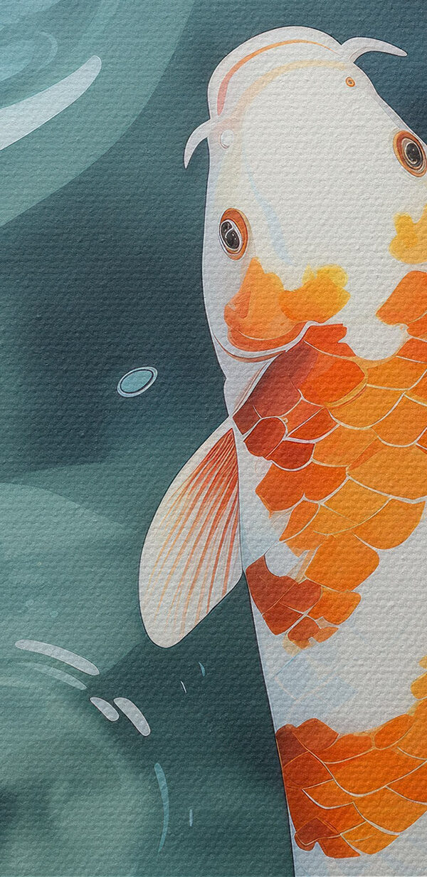 Two fish swimming in water