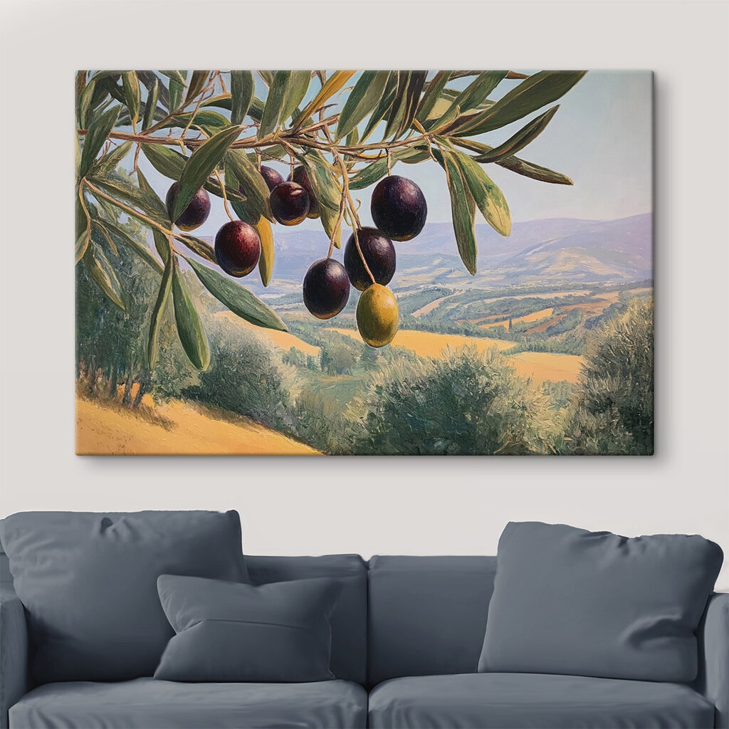 Painting of a tree with fruits Painting of a tree with fruits
