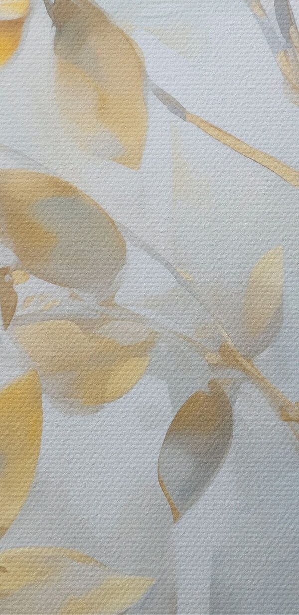 Painting of a branch with leaves