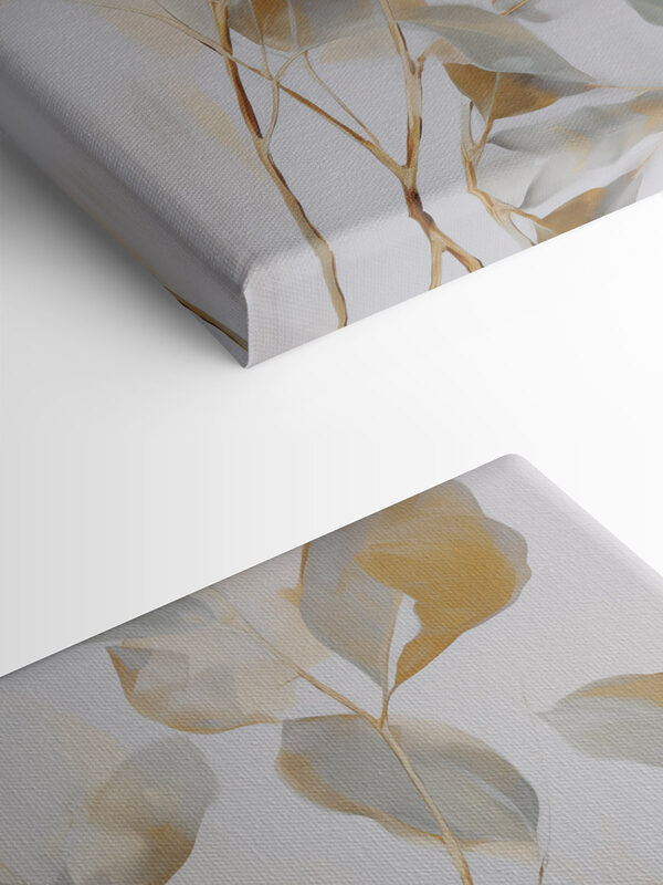 Painting of a branch with leaves