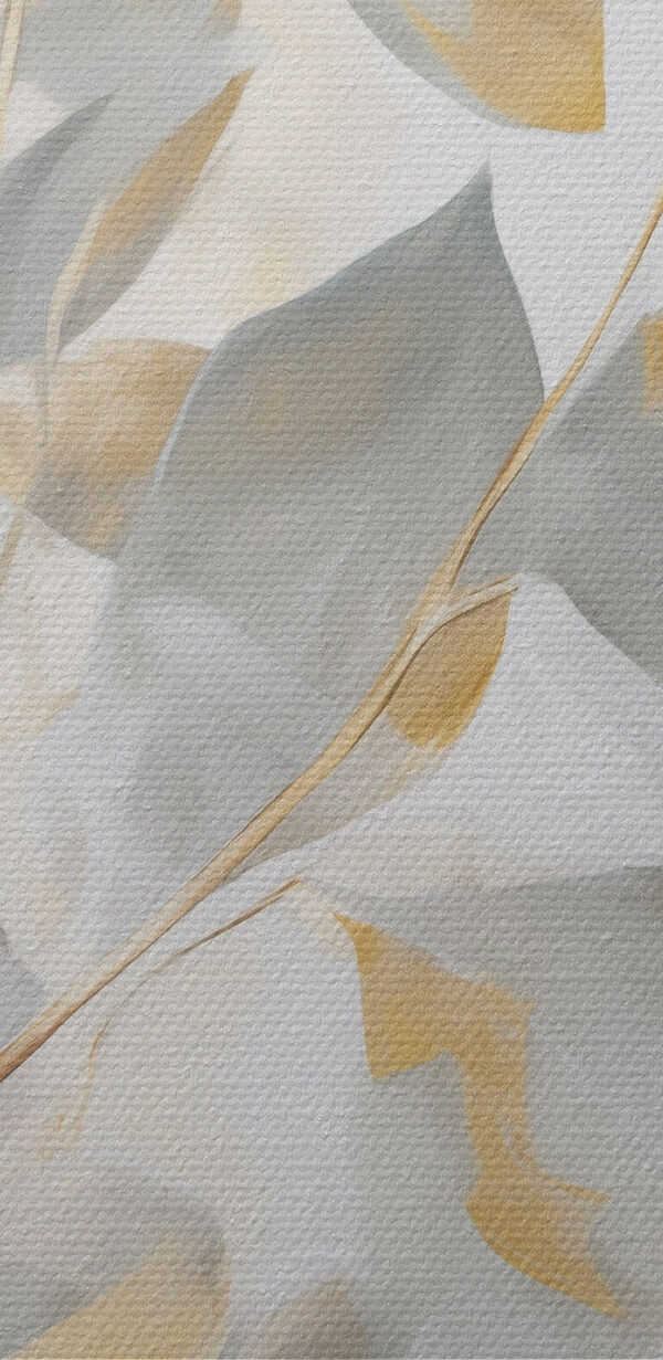 Painting of a branch with leaves