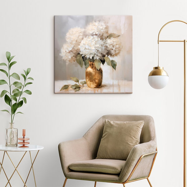 Wandbilder Gemälde von Blumen in einer Vase