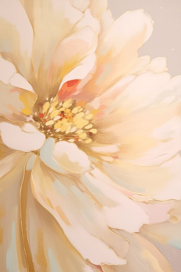 Painting of a flower Painting of a flower
