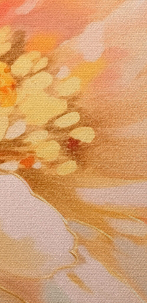 Painting of a flower Painting of a flower