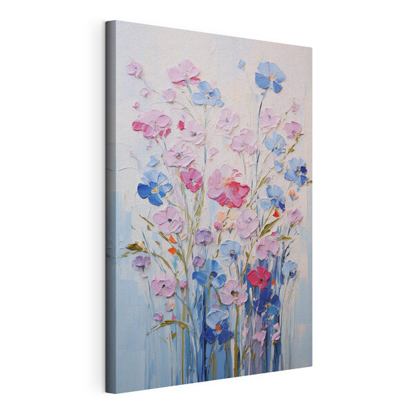 Wandbilder Wandbilder Blumenmalerei auf weißem Untergrund (Artikelnummer: s46395)