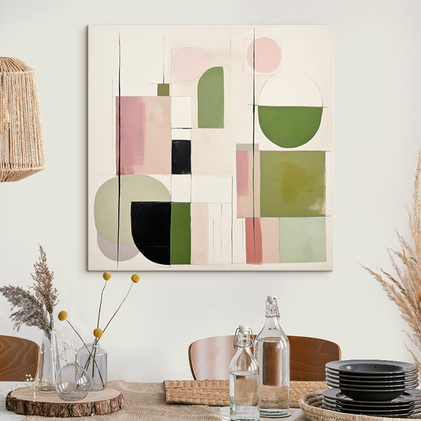 Painting of different shapes and colors
