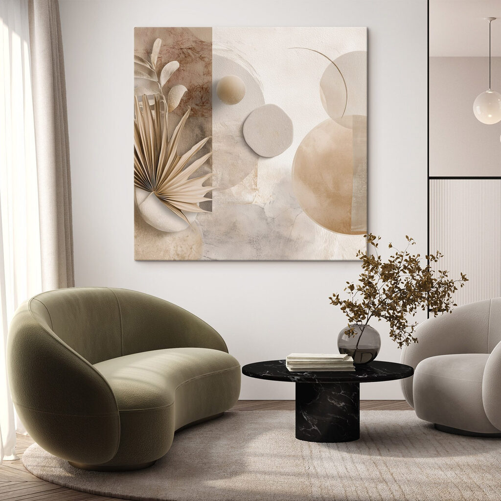 Serene abstract composition in soft tones Serene abstract composition in soft tones