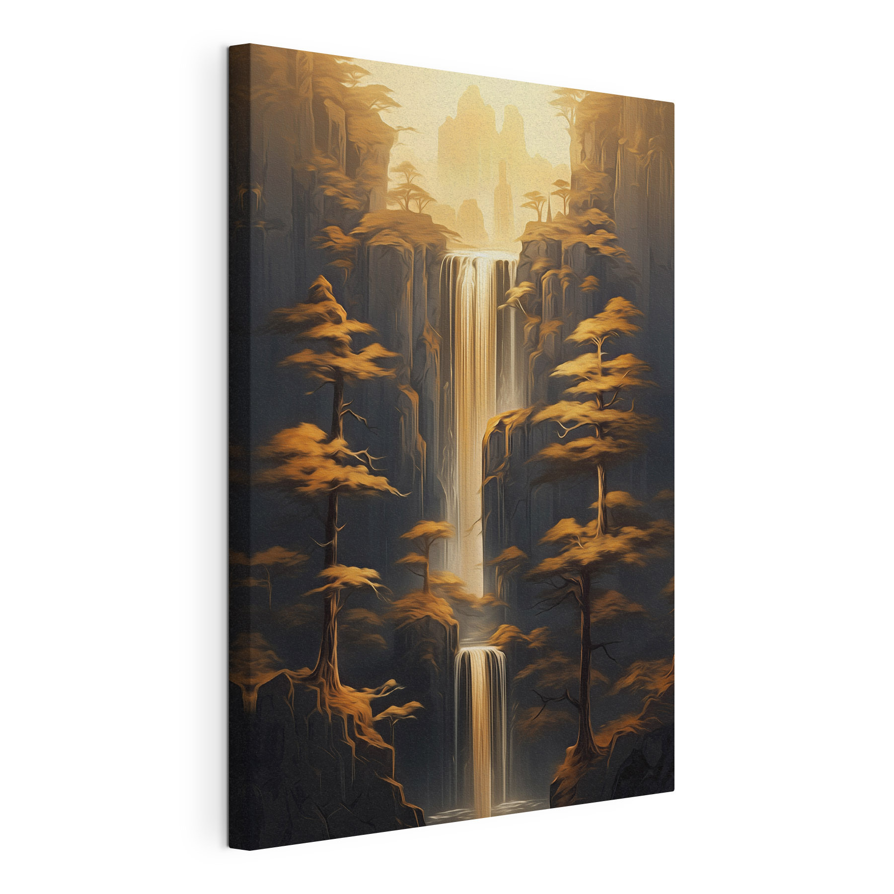 Waterfall in a forest Waterfall in a forest