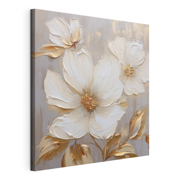 Wandbilder Blumenmalerei an einer Wand