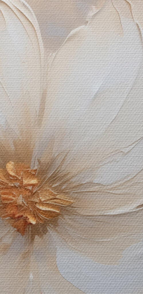Painting of flowers on a wall