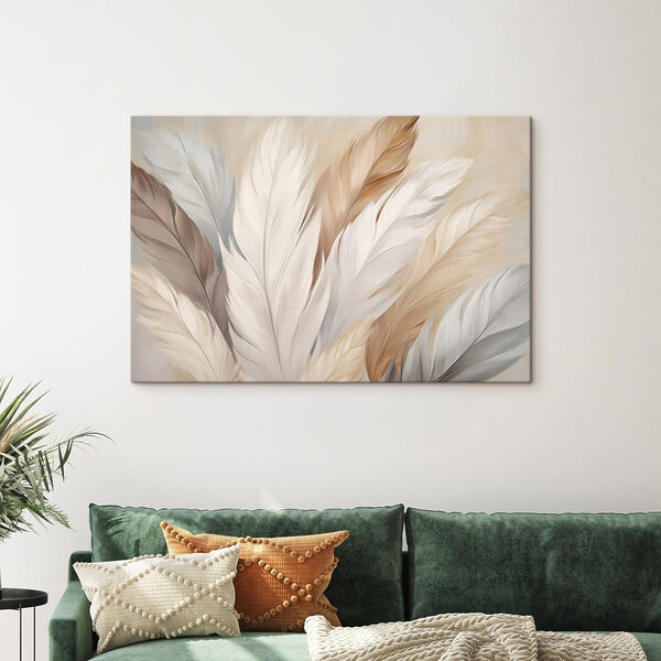 Group of feathers in different colors Group of feathers in different colors