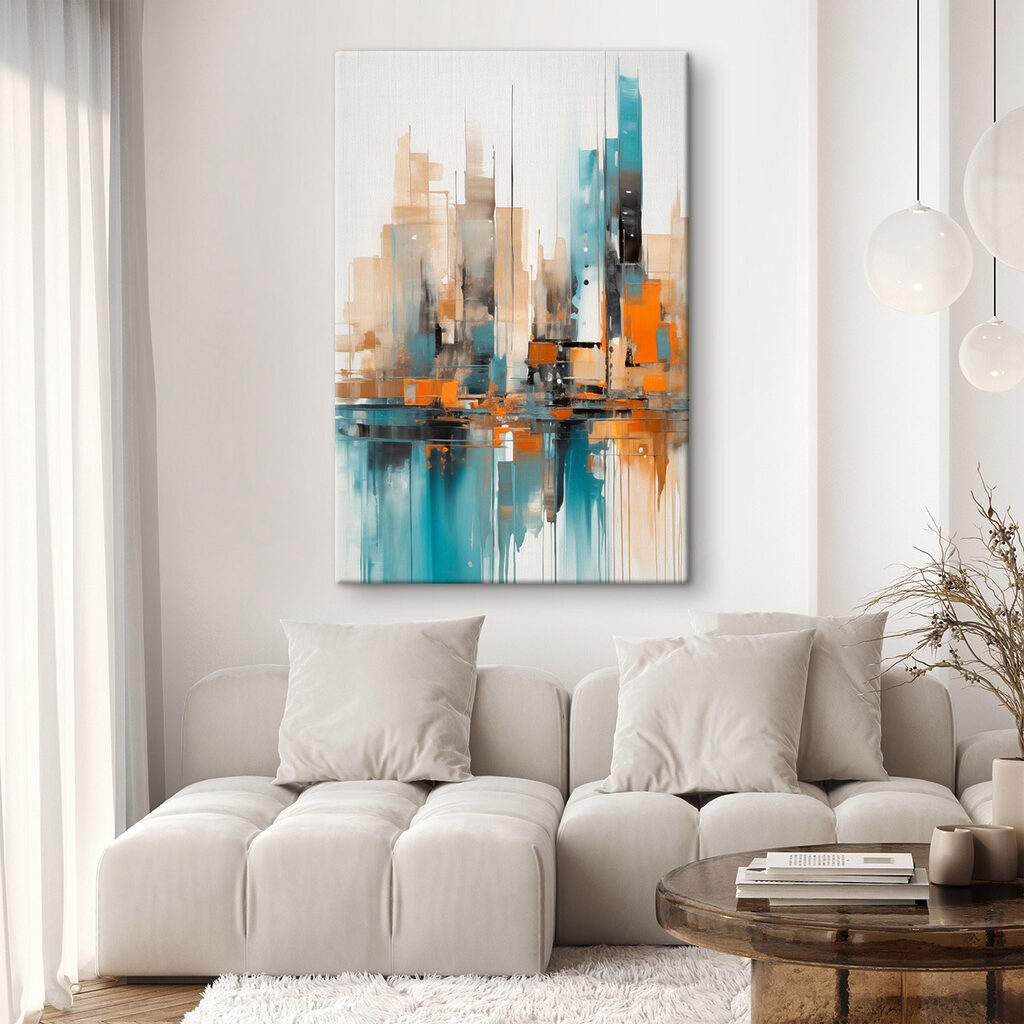 Painting of a city