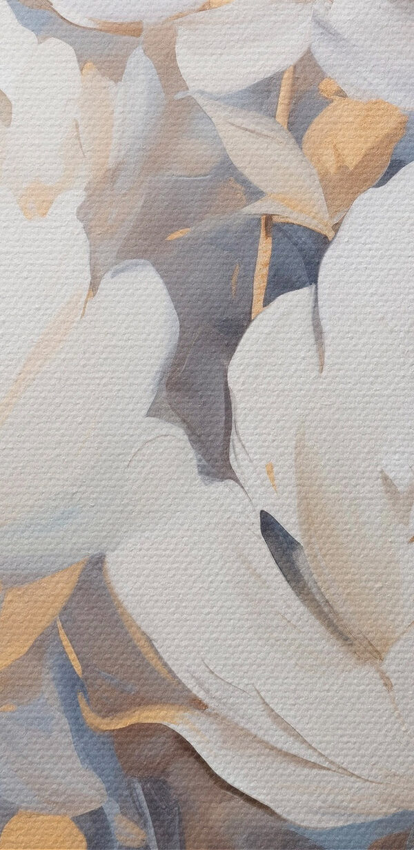 Painting of white flowers Painting of white flowers