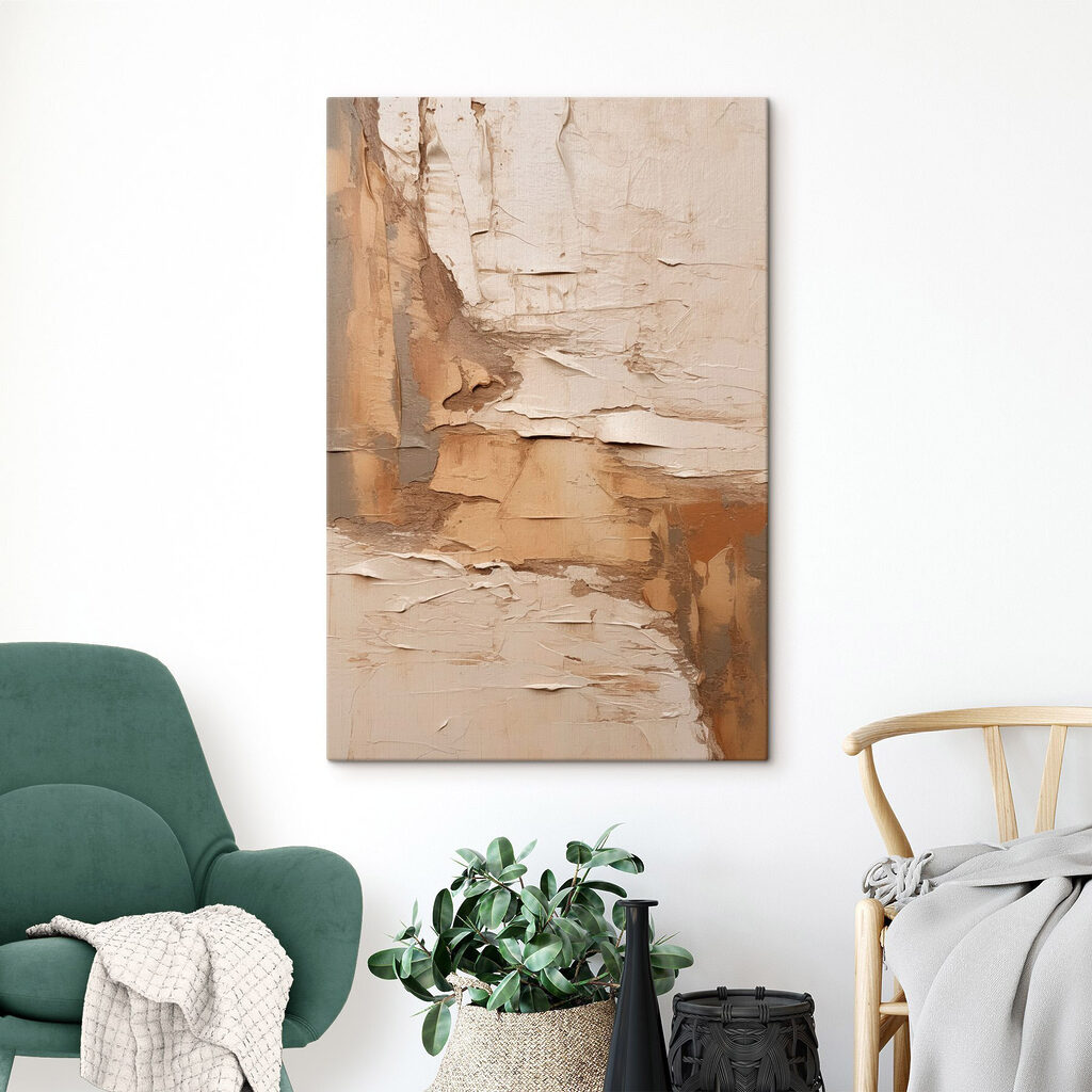 Abstract layers in neutral tones