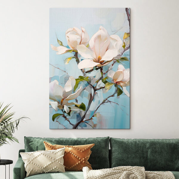 Painting of a white flower