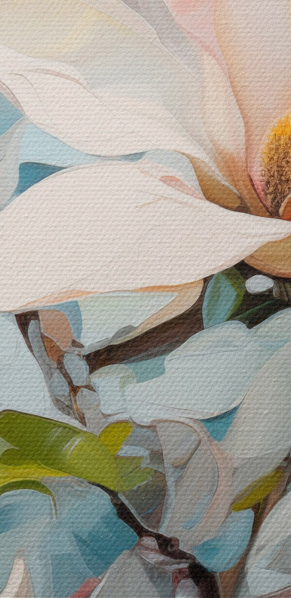 Painting of a white flower