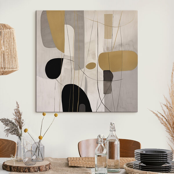 Painting of different shapes and colors