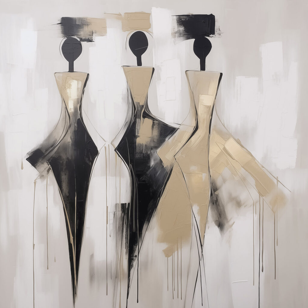 Painting of a group of women