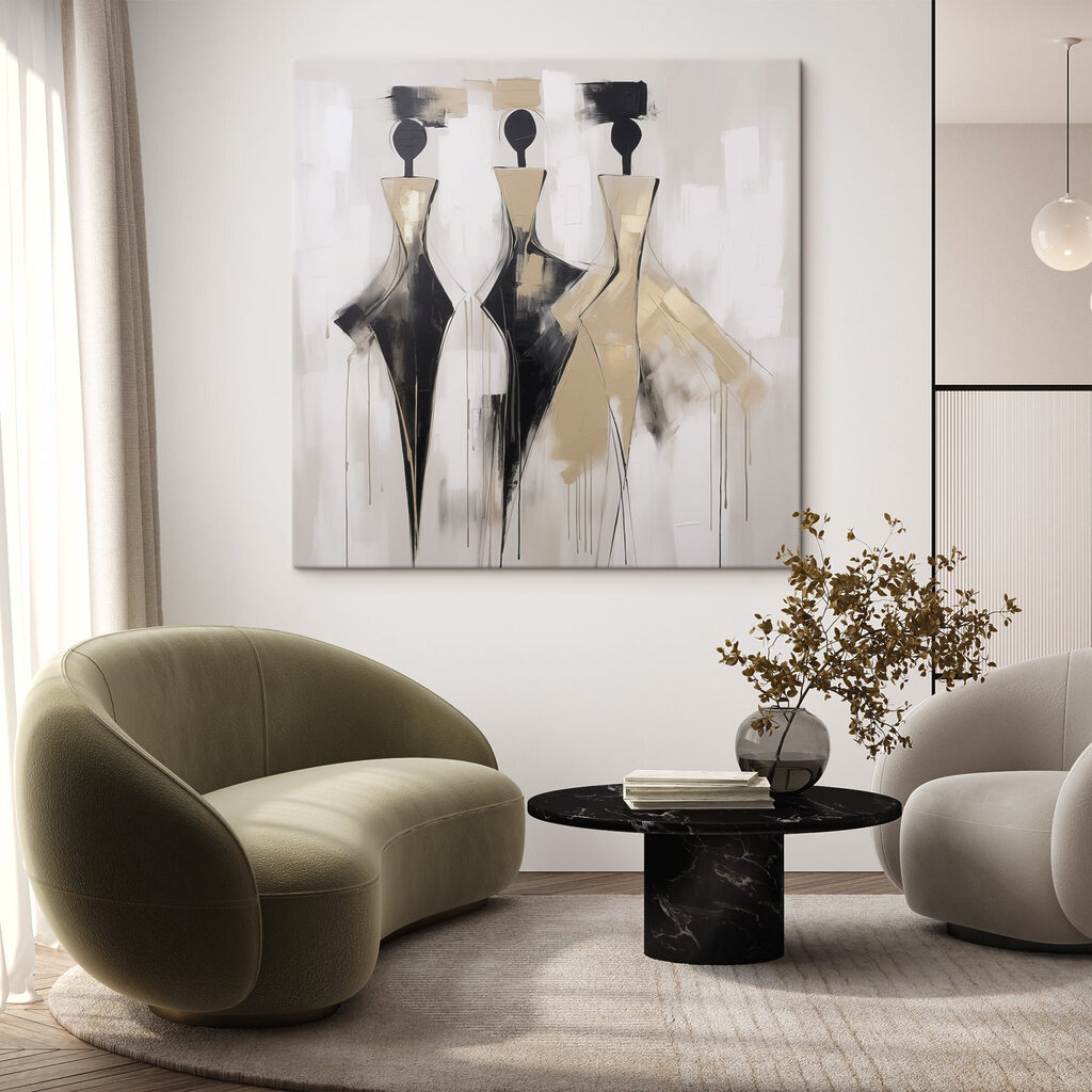 Painting of a group of women