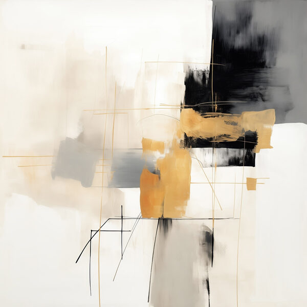 Abstract shapes in muted tones
