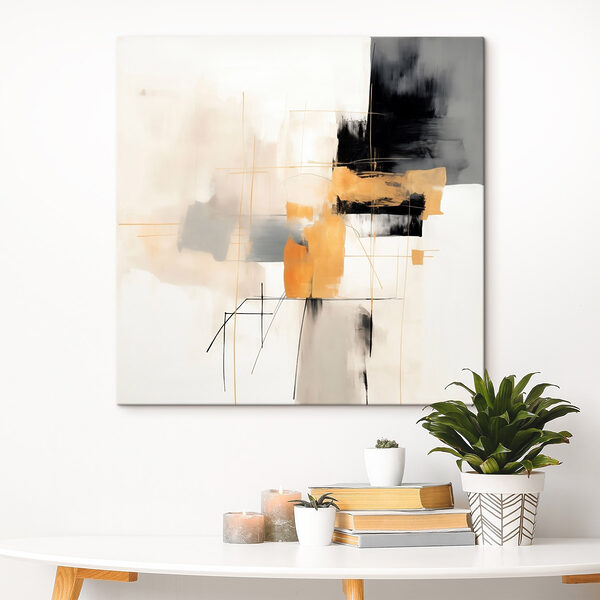 Abstract shapes in muted tones
