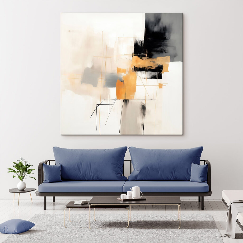 Abstract shapes in muted tones