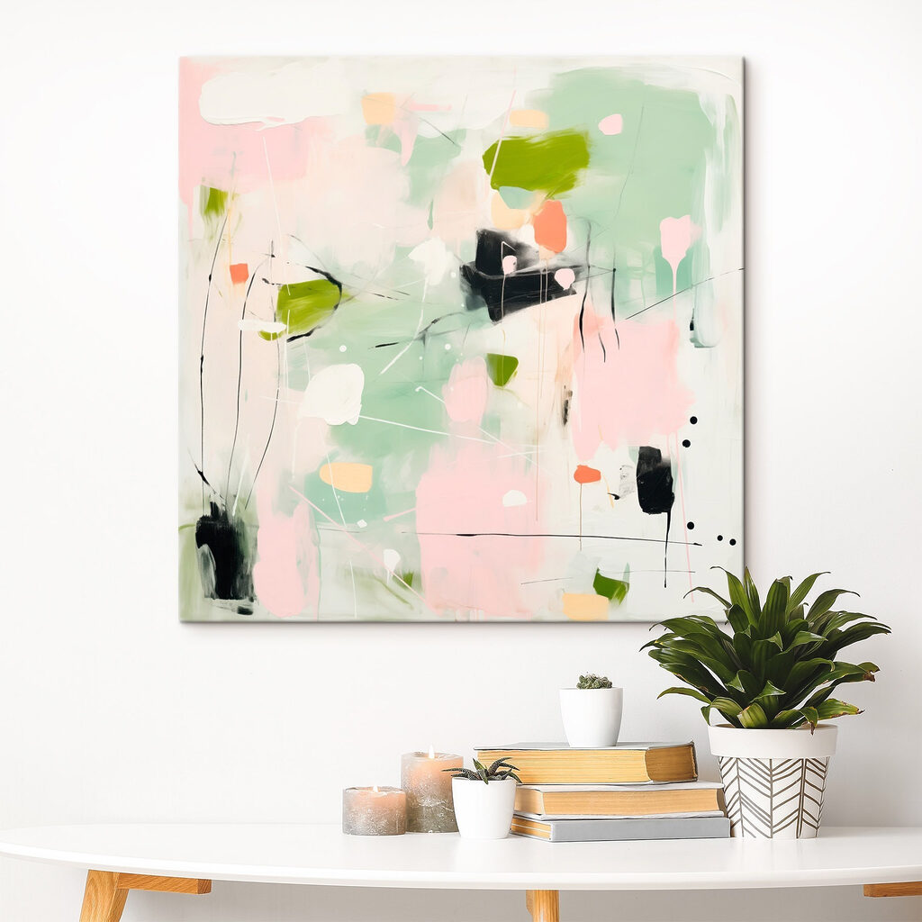 Painting of flowers and plants