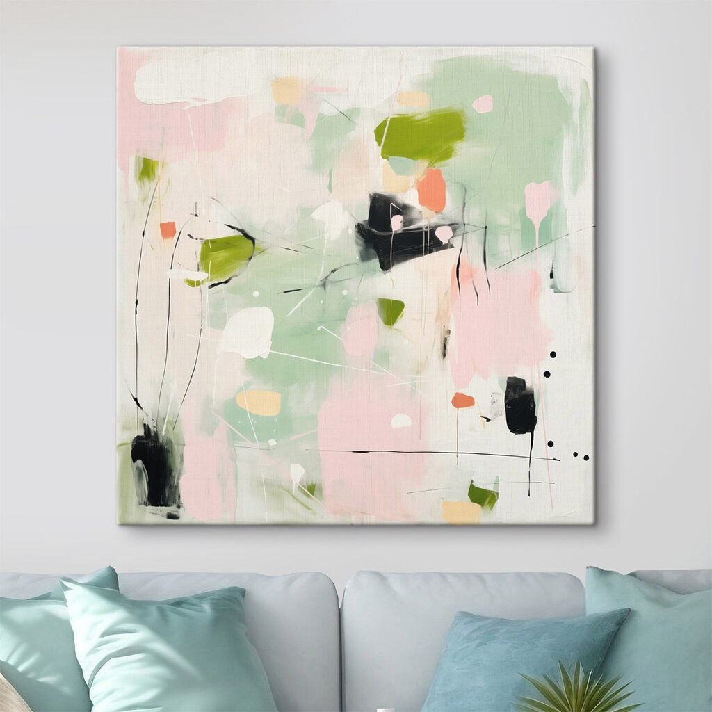 Painting of flowers and plants