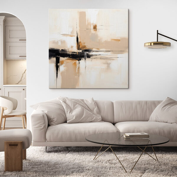 Painting of a black and white painting