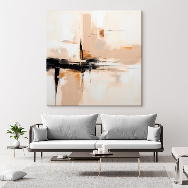 Painting of a black and white painting