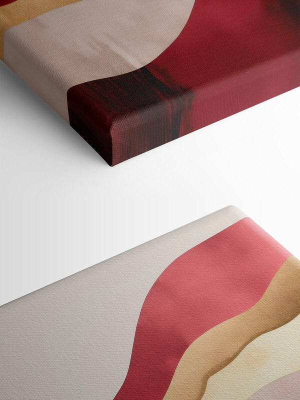 Red and white wavy pattern Red and white wavy pattern
