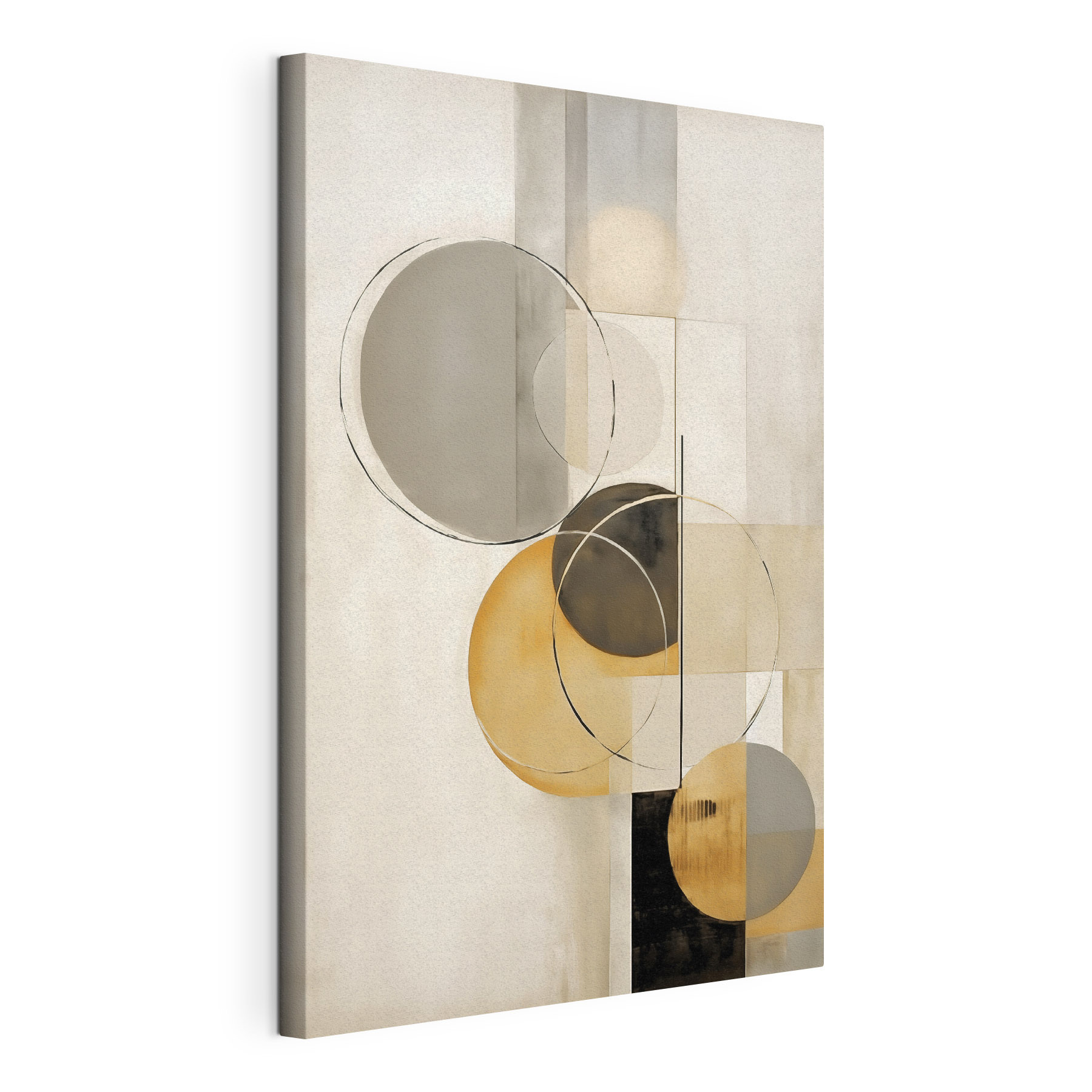 Art piece of art with circles and squares