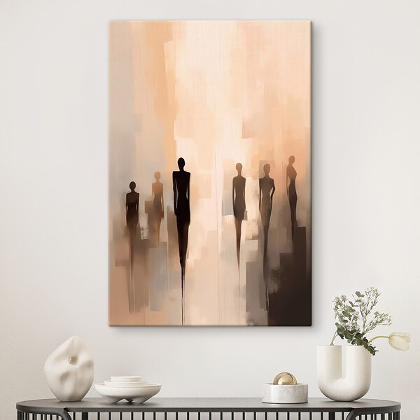 Group of people standing in a row