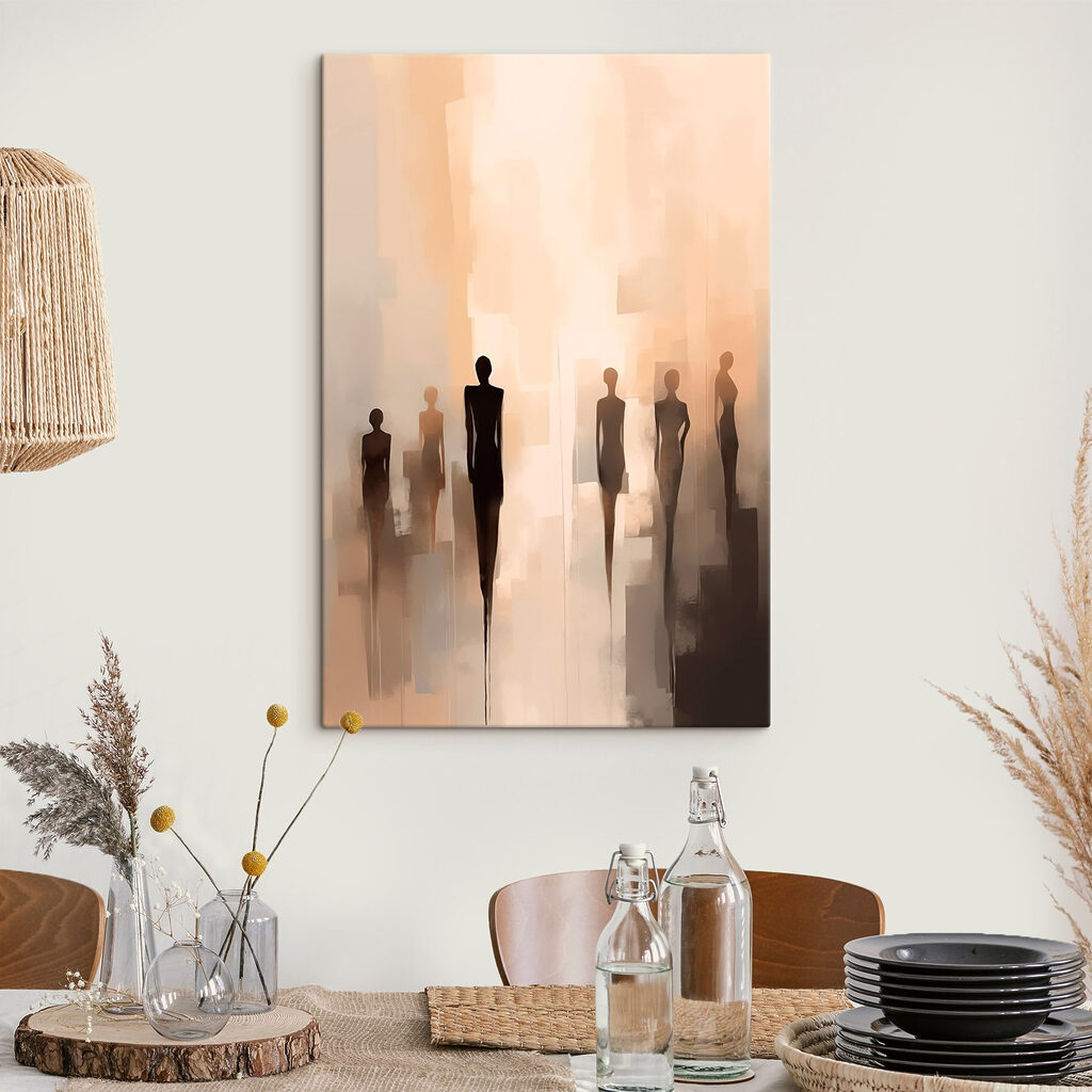 Group of people standing in a row