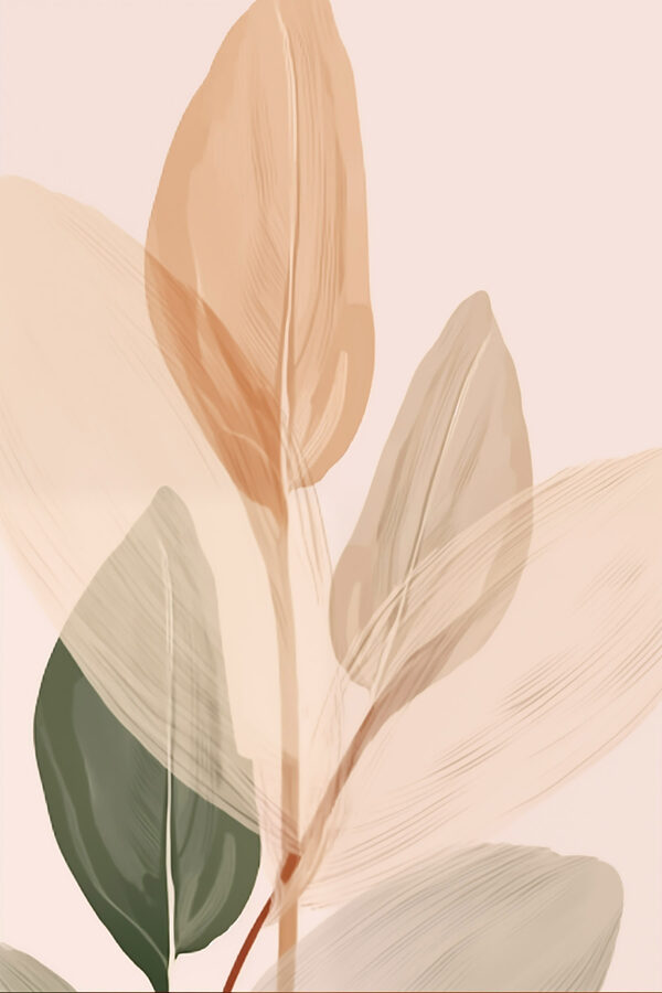 Soft hues of delicate leaves