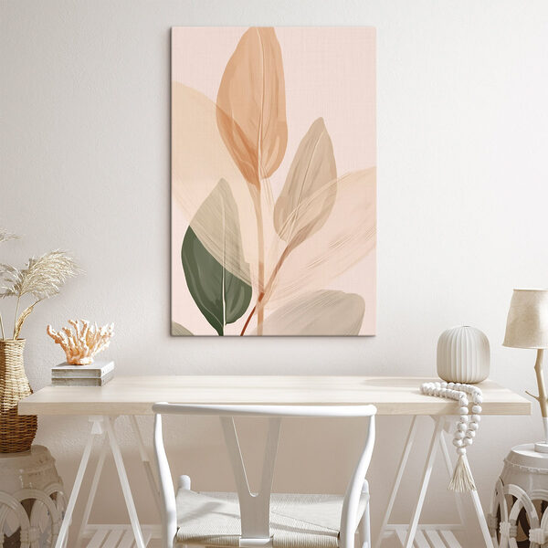 Soft hues of delicate leaves