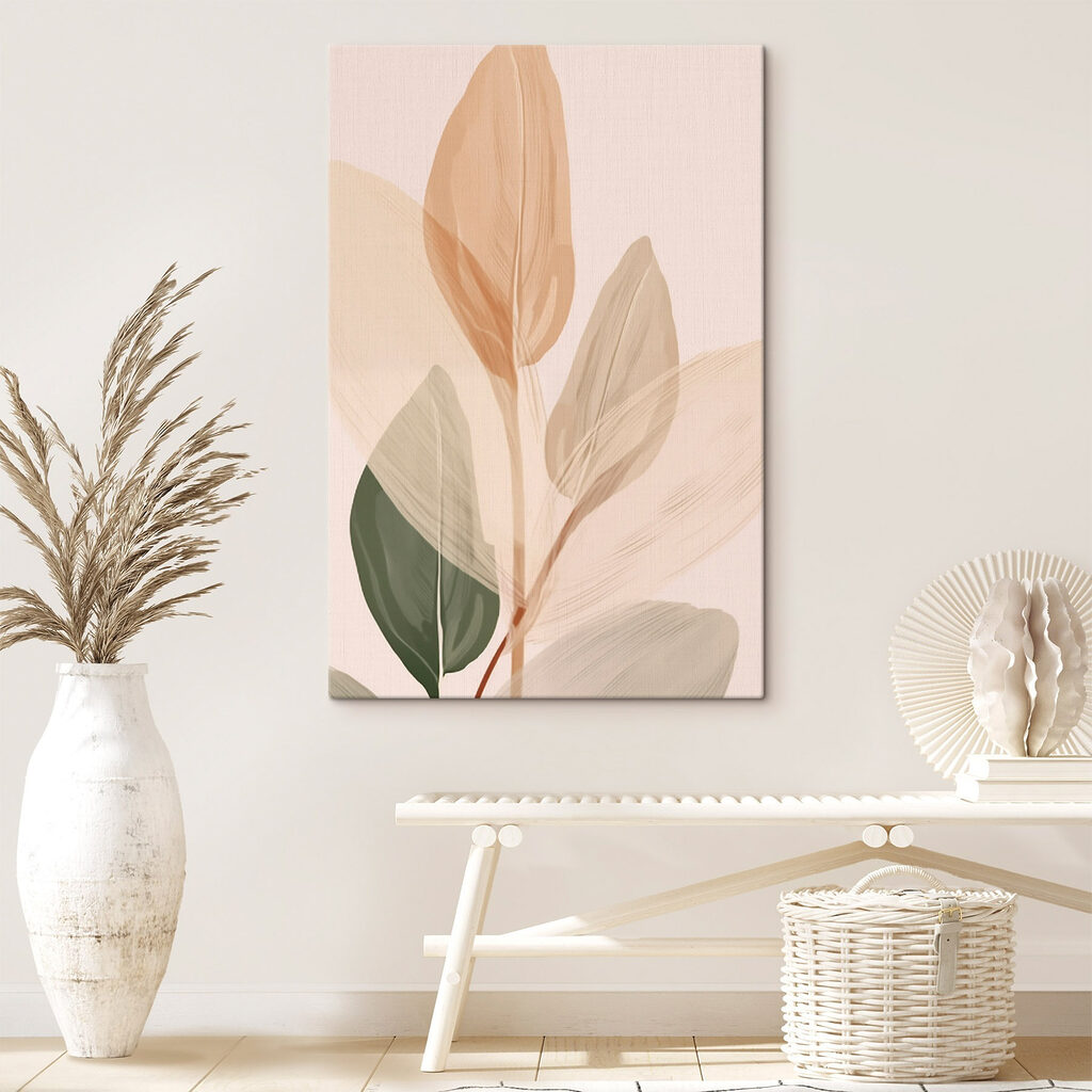 Soft hues of delicate leaves