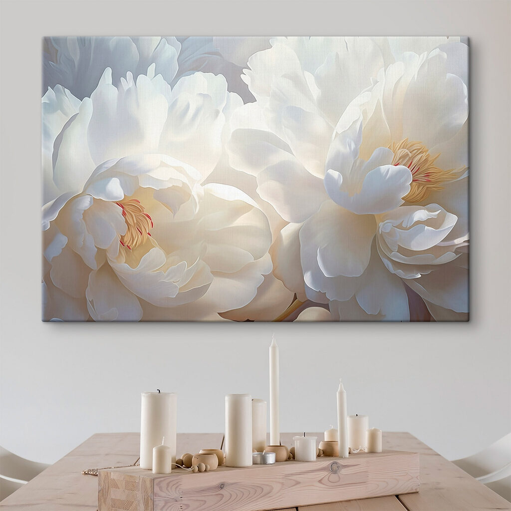 Delicate blooms embrace soft tranquility Delicate blooms embrace soft tranquility