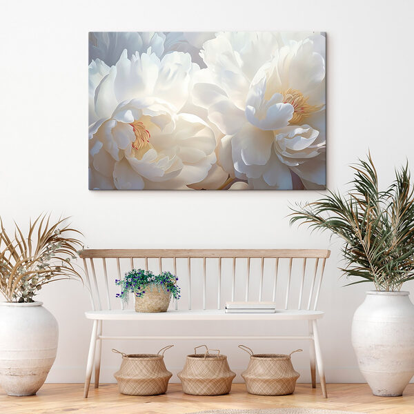Delicate blooms embrace soft tranquility Delicate blooms embrace soft tranquility