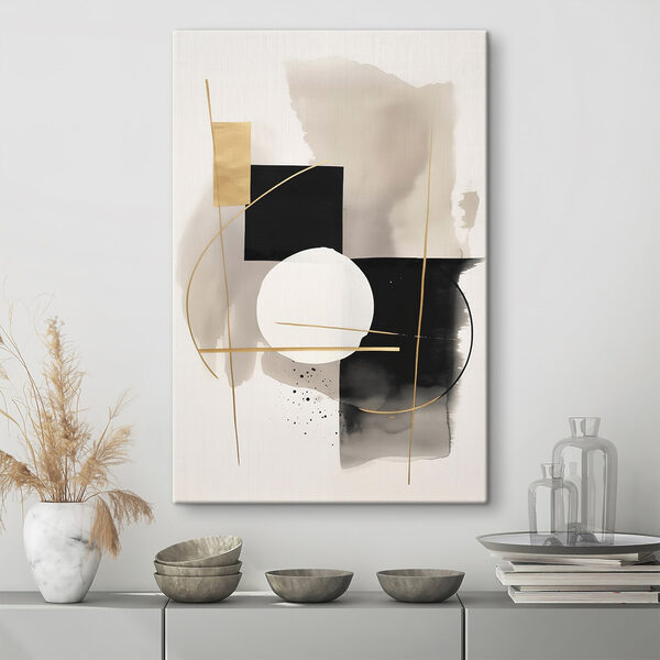 Minimalistic abstract design in neutral tones