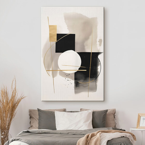 Minimalistic abstract design in neutral tones
